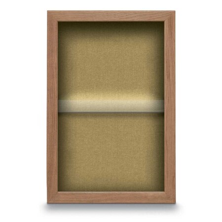 United Visual Products Indoor Enclosed Combo Board, 48"x36", Black Frame/White Porc & Pumice UVCB4836B-WHTPORC-PUMICE
